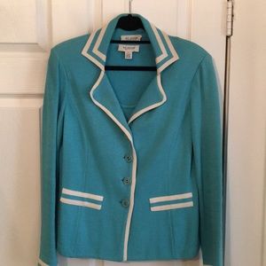St. John Teal Jacket and Shell